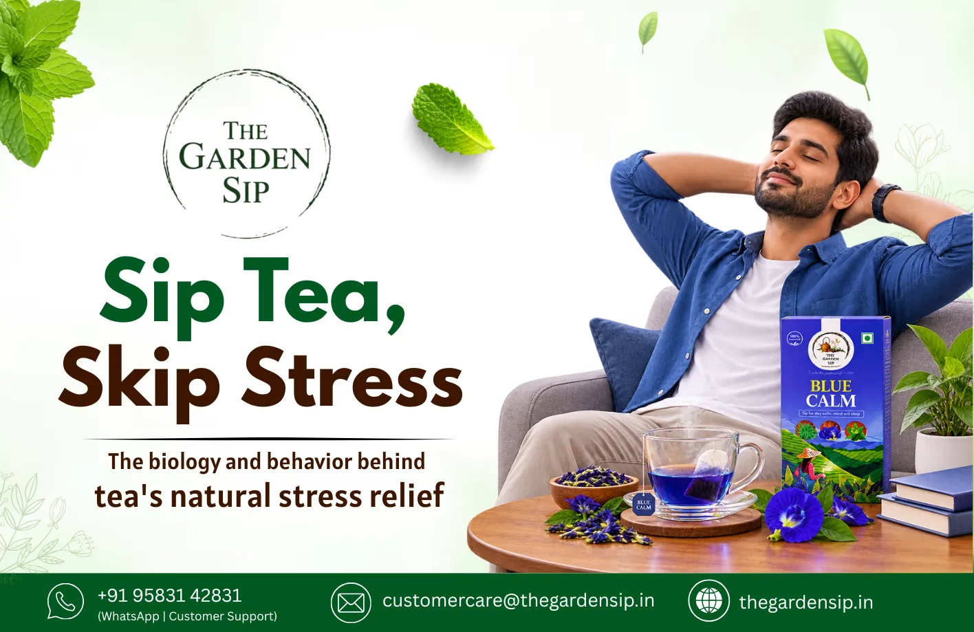 The Science Behind Herbal Tea and Stress Reduction - The Garden Sip blog post